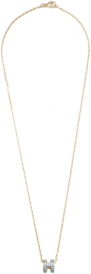 HERMES Kalung Loket Mini H Unisex Emas Bersadur Ungu Pasangan H147992F-11 Shop HERMES Kalung Loket Mini H Unisex Emas Bersadur Ungu Pasangan H147992F-11