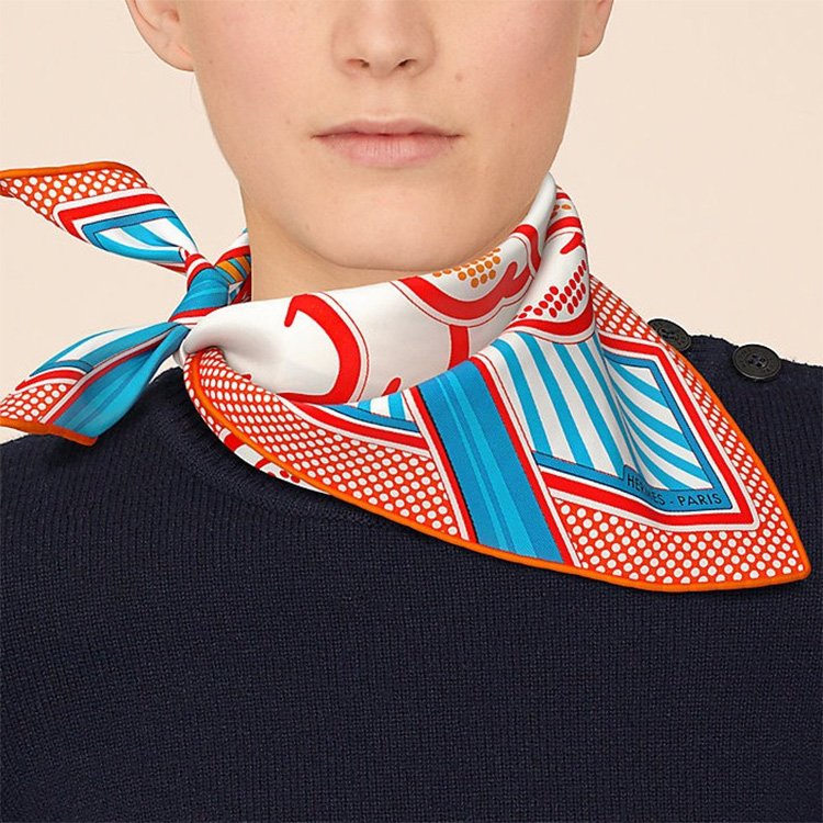 HERMES Pop Pegasus Scarf, Unisex, Orange H892975S-06 圖 3