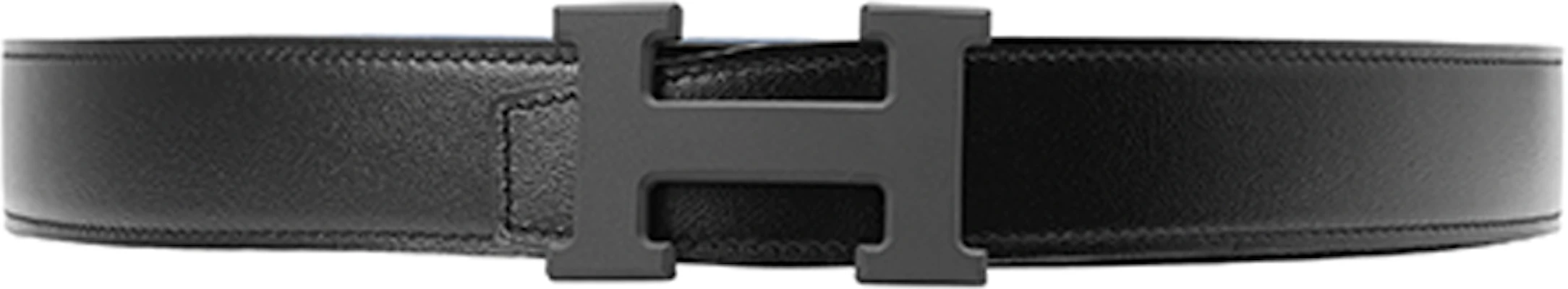 爱马仕普鲁士蓝/黑色可翻转皮带,3.2厘米 H080029CY89+H073967CAAD Purchase 爱马仕普鲁士蓝/黑色可翻转皮带,3.2厘米 H080029CY89+H073967CAAD