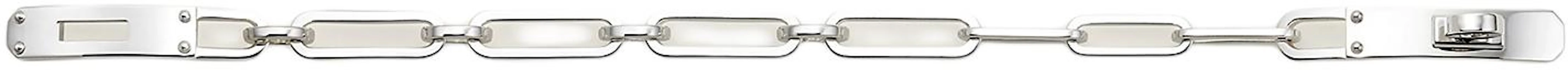 Order HERMES Pure 925 Silver Bracelet Unisex Couples Design - Silver H123429B 0015