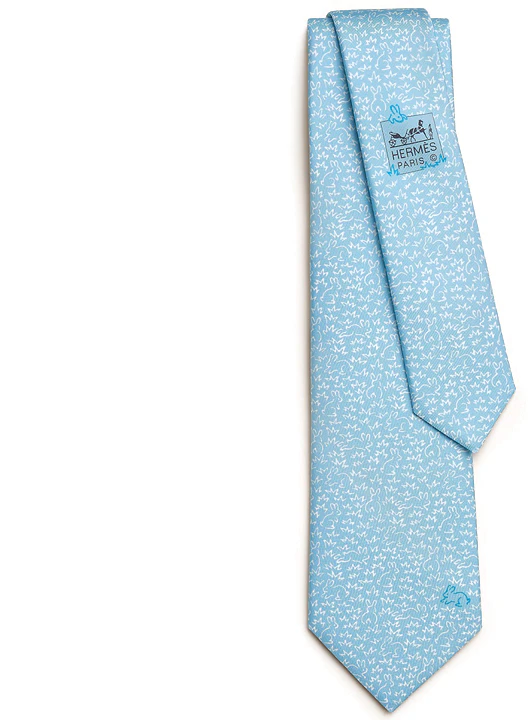 hermes-rabbit-pattern-print-fashion-tie-for-men-light-blue-h006306-t-09