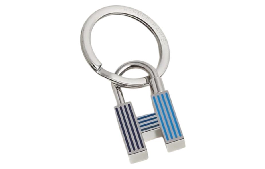 HERMES Rainbow Metallic Keychain Blue H077309FP01 圖 2