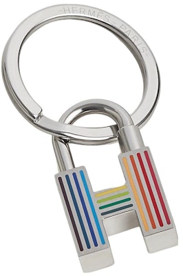 HERMES Rainbow Padlock Keychain Multicolor H077309FP02 Order HERMES Rainbow Padlock Keychain Multicolor H077309FP02