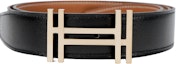 Buy Hermes Reversible H Buckle Togo Leather Belt Men Black/Gold 3.2cm H066050CP2K-H073967CAAA