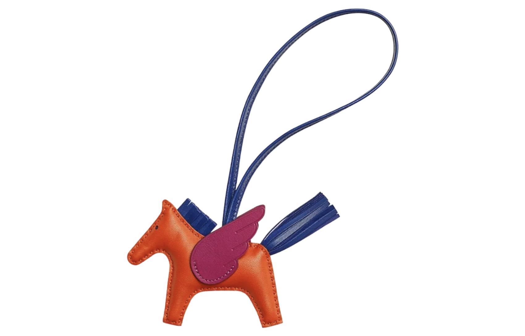 HERMES Rodeo Bag Charm Orange Blue Purple Unisex情侣 Keychain Accessory H083010CAAM