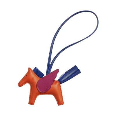 HERMES Rodeo Bag Charm Orange Blue Purple Unisex情侣 Keychain Accessory H083010CAAM