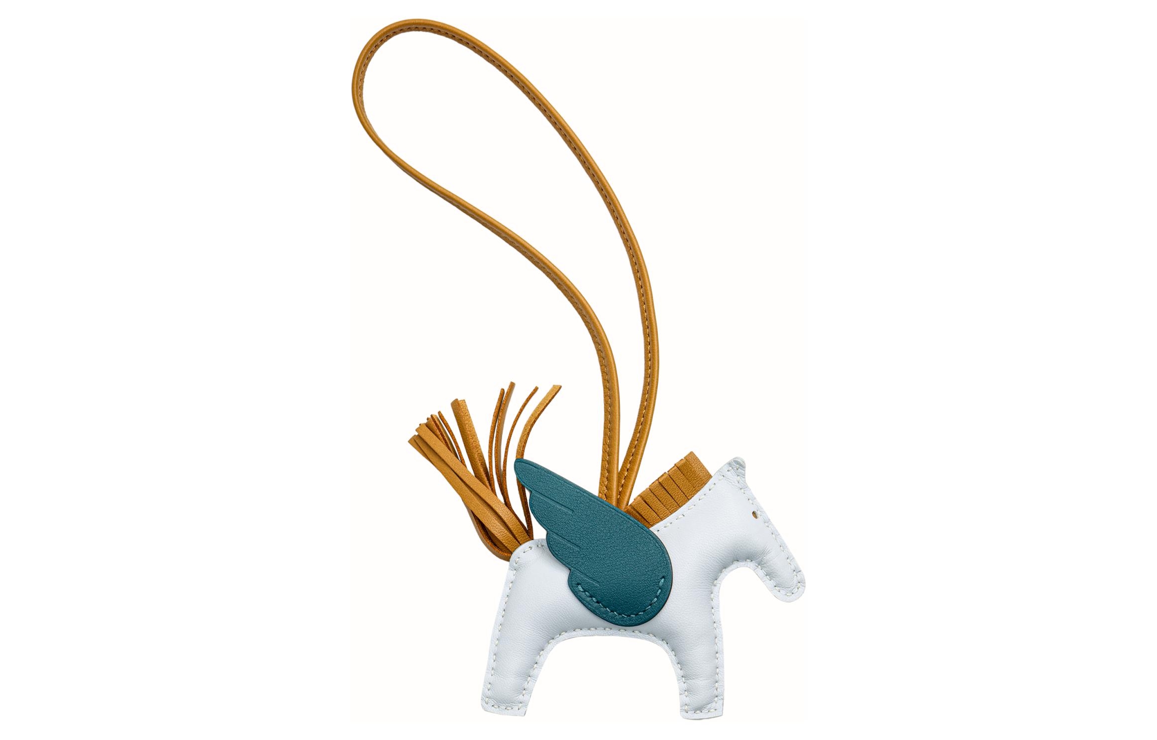 HERMES Rodeo Charm - Misty Blue Horse Design Unisex Accessory H083010CAAD