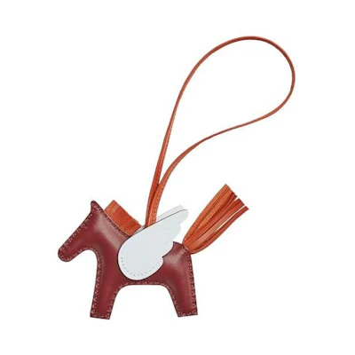 HERMES Rodeo Charm Red Pony Design Unisex Keychain Accessory Couple Style. H083010CAAT