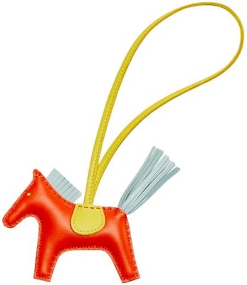 HERMES Rodeo Horse Charm Unisex Couple Style Orange/Yellow. H064929CADC Order HERMES Rodeo Horse Charm Unisex Couple Style Orange/Yellow. H064929CADC