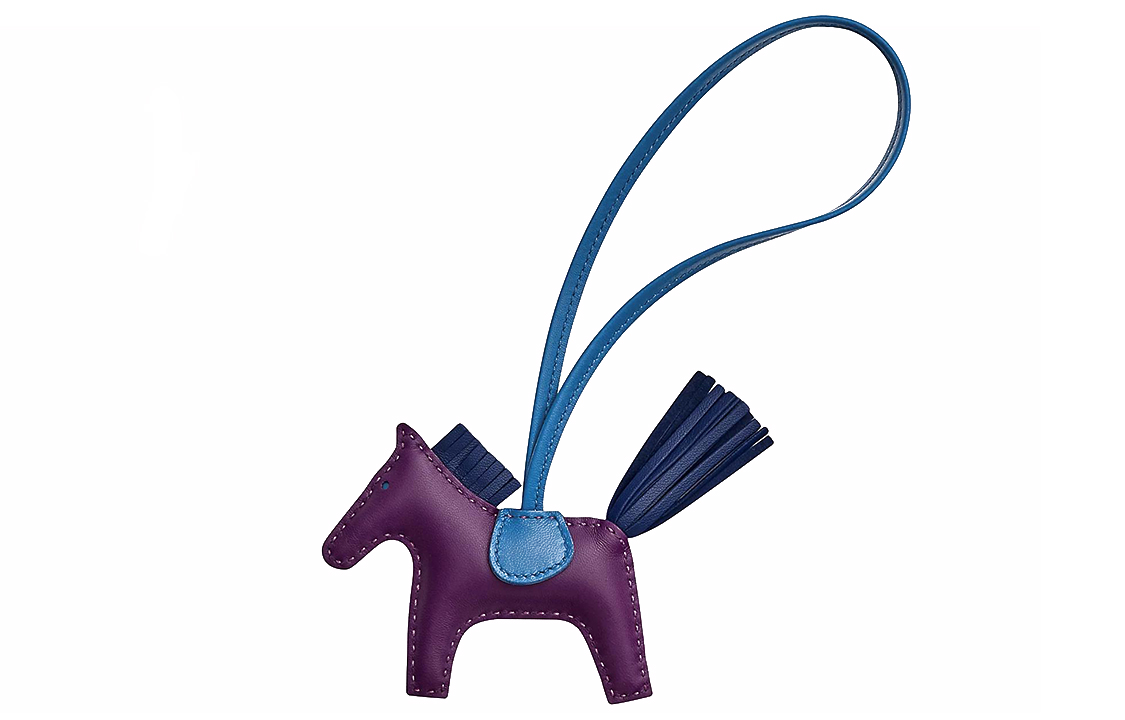 HERMES Rodeo Horse Charm Unisex Couple Style Purple/Blue. H064929CACU