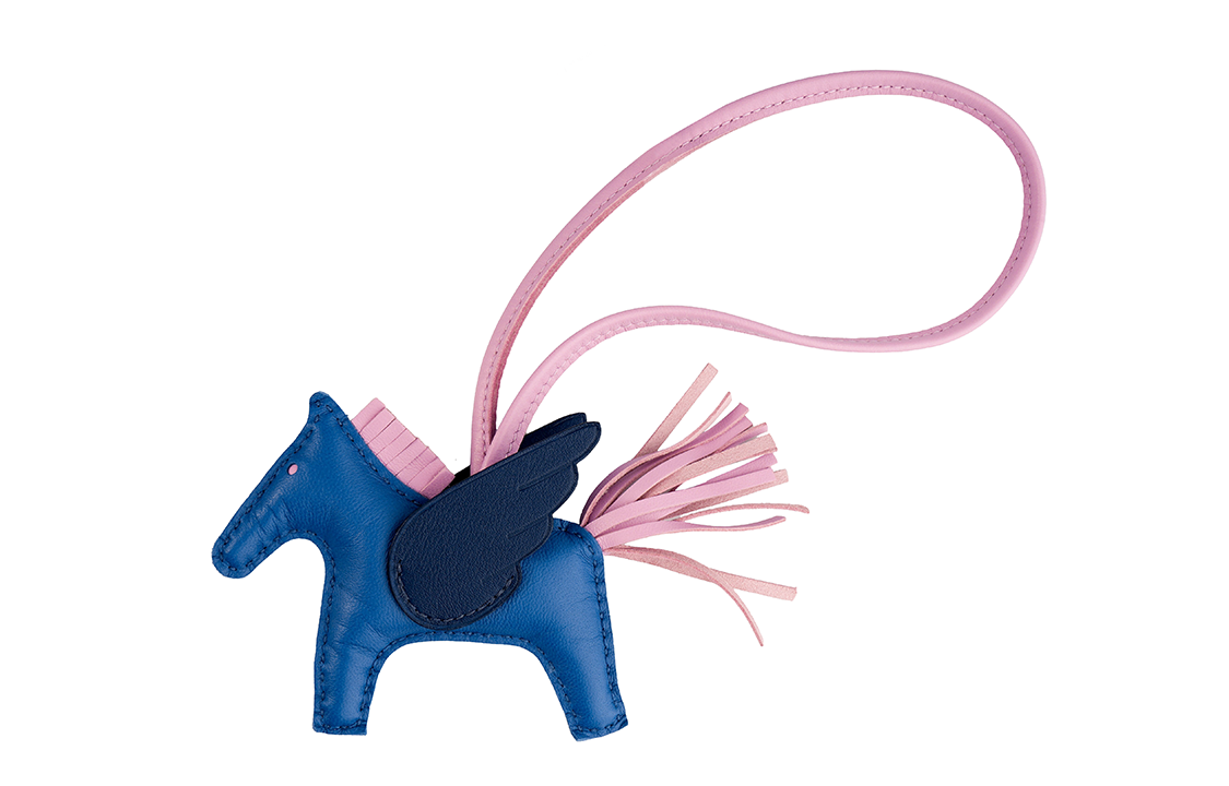 HERMES Rodeo Horse Pendant Keychain Unisex Couple Blue/Pink. H083010CAAK 圖 2