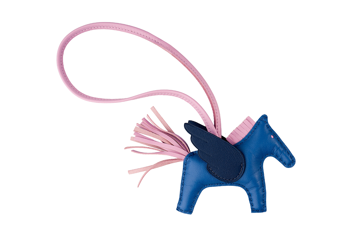 HERMES Rodeo Horse Pendant Keychain Unisex Couple Blue/Pink. H083010CAAK 圖 3