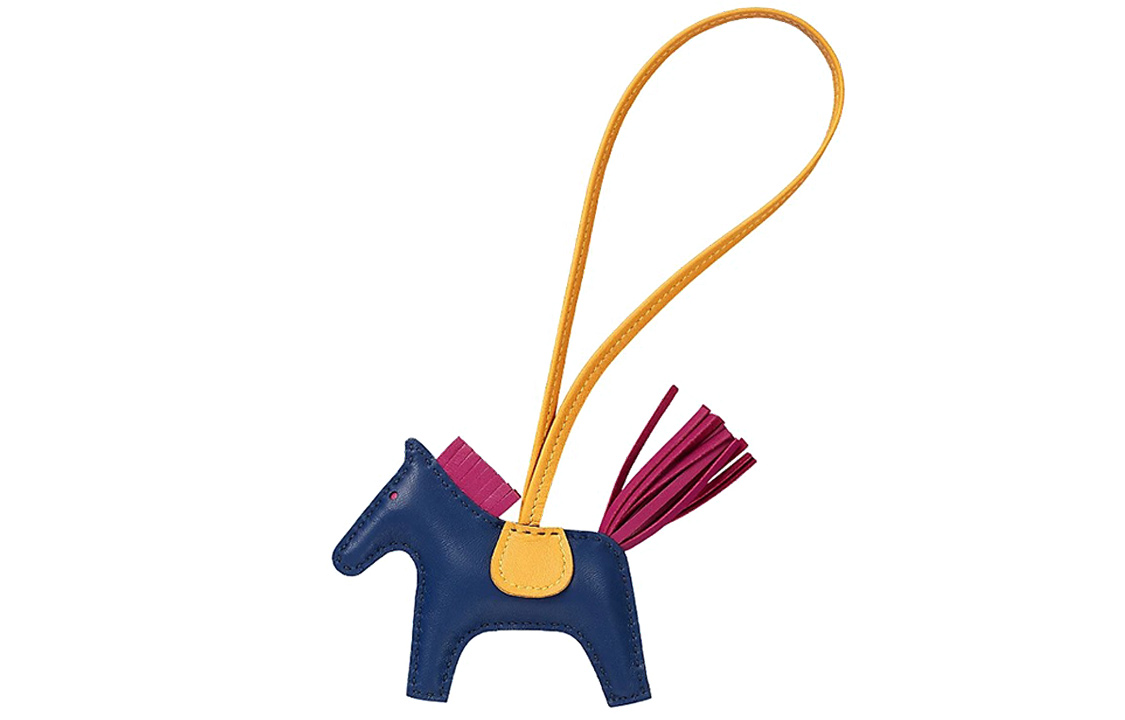 Order HERMES Rodeo Charm Bentuk Kuda Biru Tua, Kuning Cerah & Pink Rose Aksesori Unisex. H064929CABB