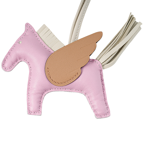 HERMES Rodeo Lambskin Charm Pink - Unisex Couple Keychain Accessory. H083010CAAP 圖 3