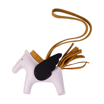HERMES Rodeo Lambskin Charm Purple/Black/Brown Unisex Couple Accessories. H083010CABN