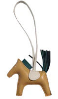 Order HERMES Rodeo Lambskin Horse Bag Charm Sesame Color Unisex Couple Accessory H064929CACQ