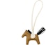 Buy HERMES Rodeo Lambskin Horse Charm Keychain Black/Brown Unisex Couple Style. H064929CADI