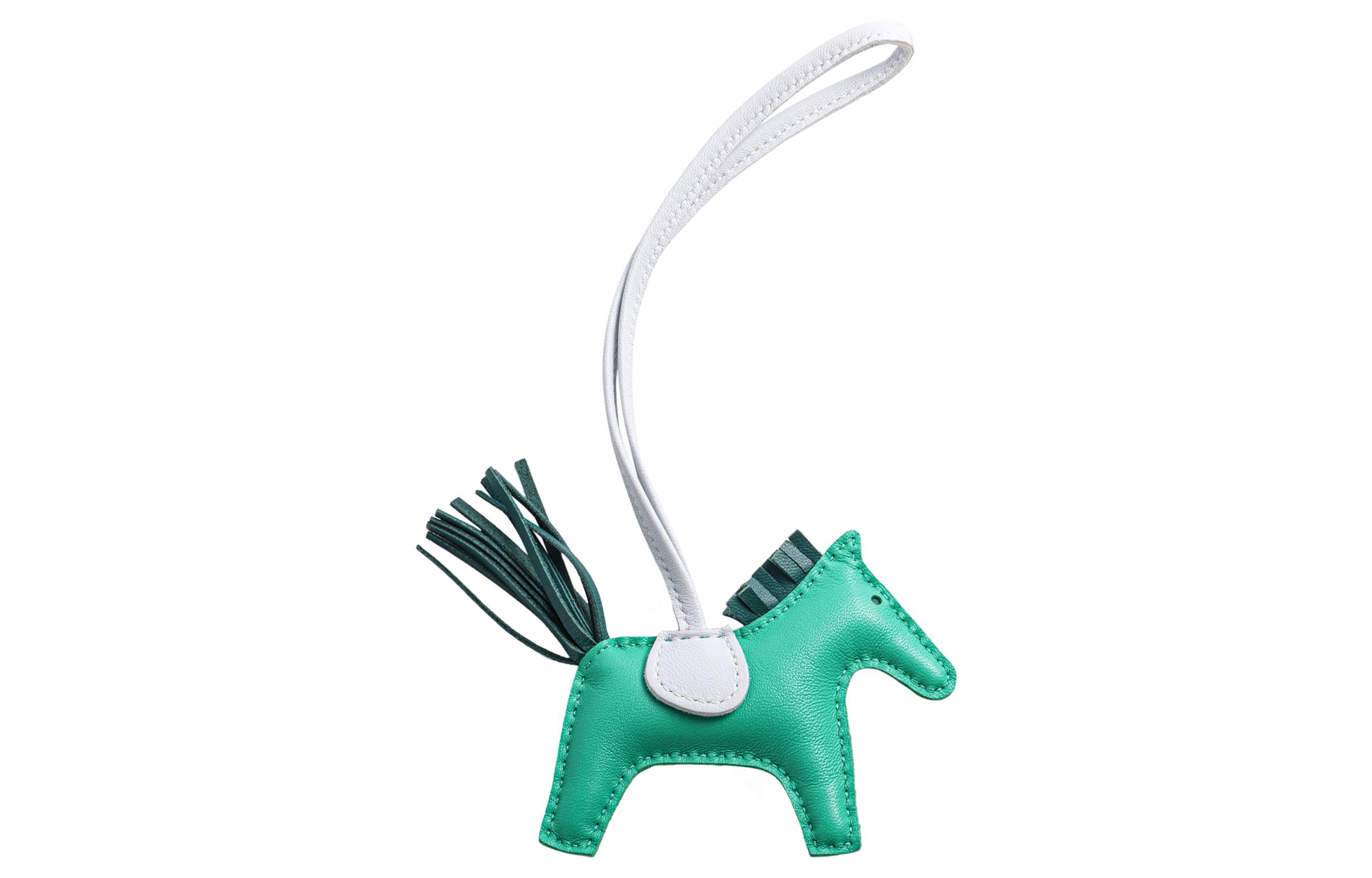 HERMES Rodeo Lambskin Horse Charm Unisex Couple Accessory. H064929CACO 圖 2