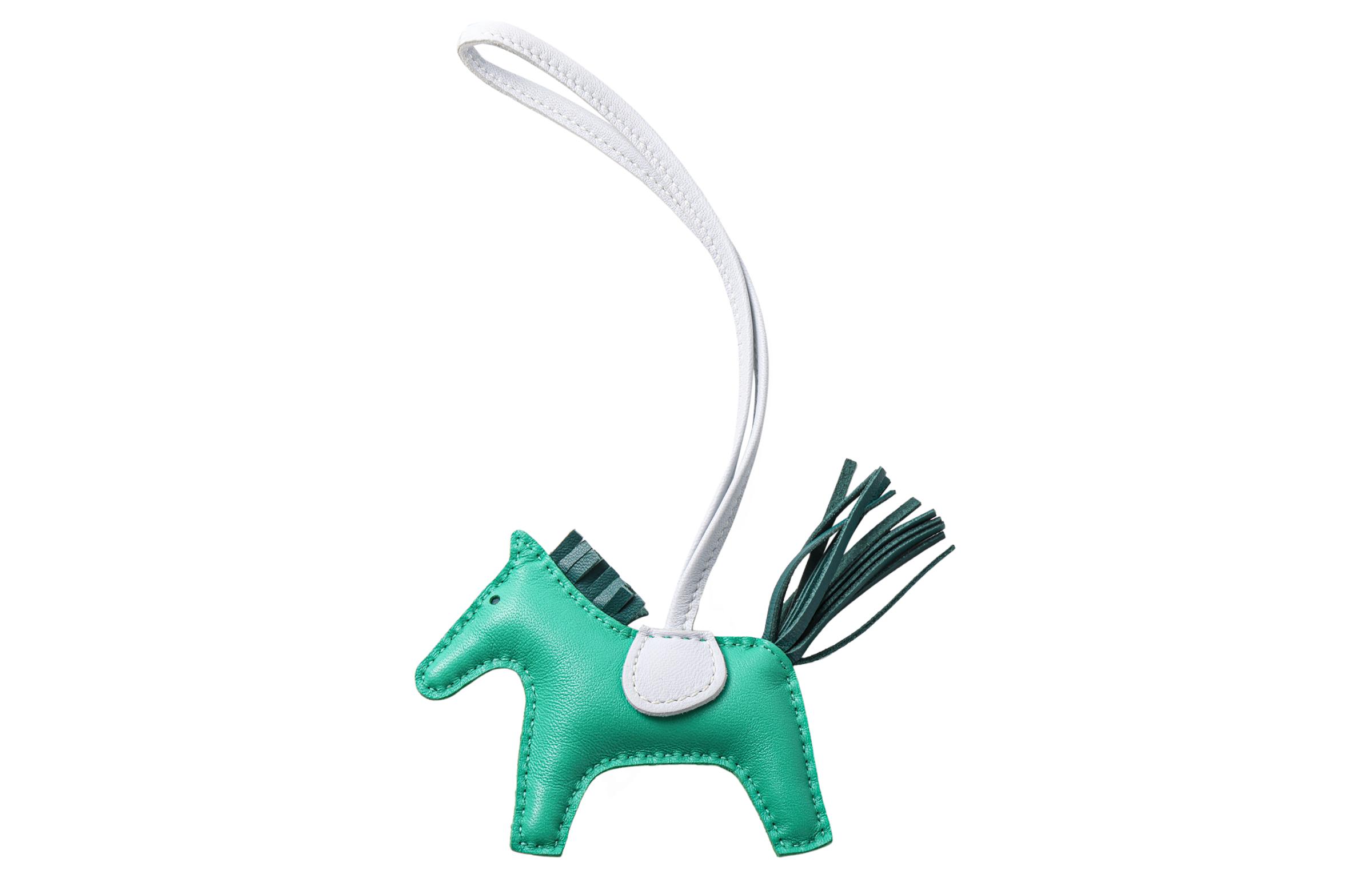 HERMES Rodeo Lambskin Horse Charm Unisex Couple Accessory. H064929CACO 圖 3