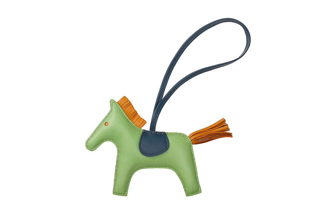 HERMES Rodeo Lambskin Keychain Charm Unisex Avocado Green. H064930CABW 圖 2