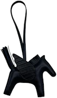 Order 爱马仕Rodeo马挂件黑色皮质情侣款马型吊饰 083289CA