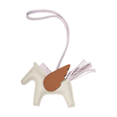 HERMES Rodeo Leather Charm - Horse Shaped Unisex Keychain Accessory. H083010CABB
