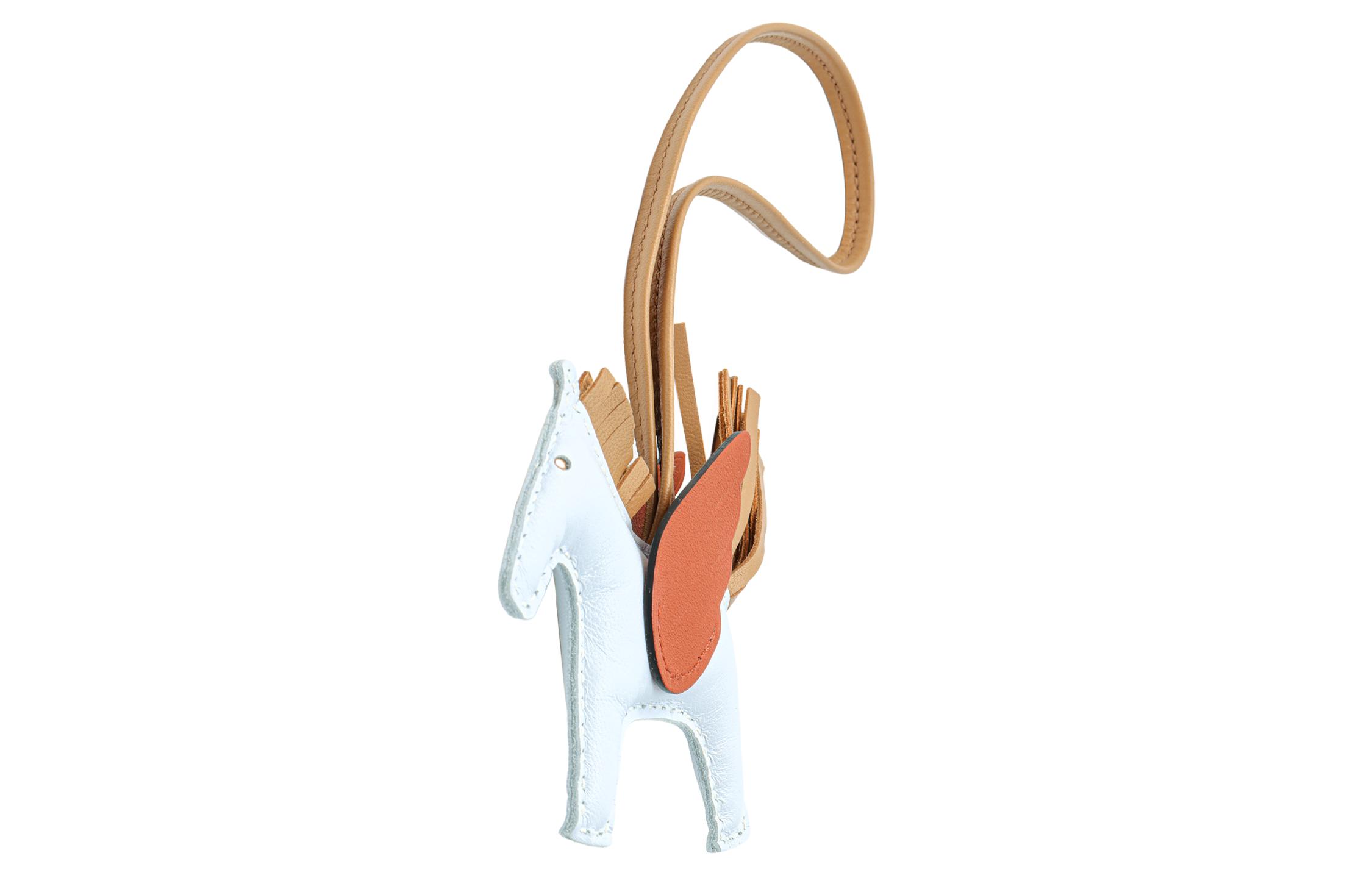 Shop HERMES Rodeo Leather Charm Pony Design - Unisex, Smoky Blue, Brown, Copper Red. HO83010CAAU