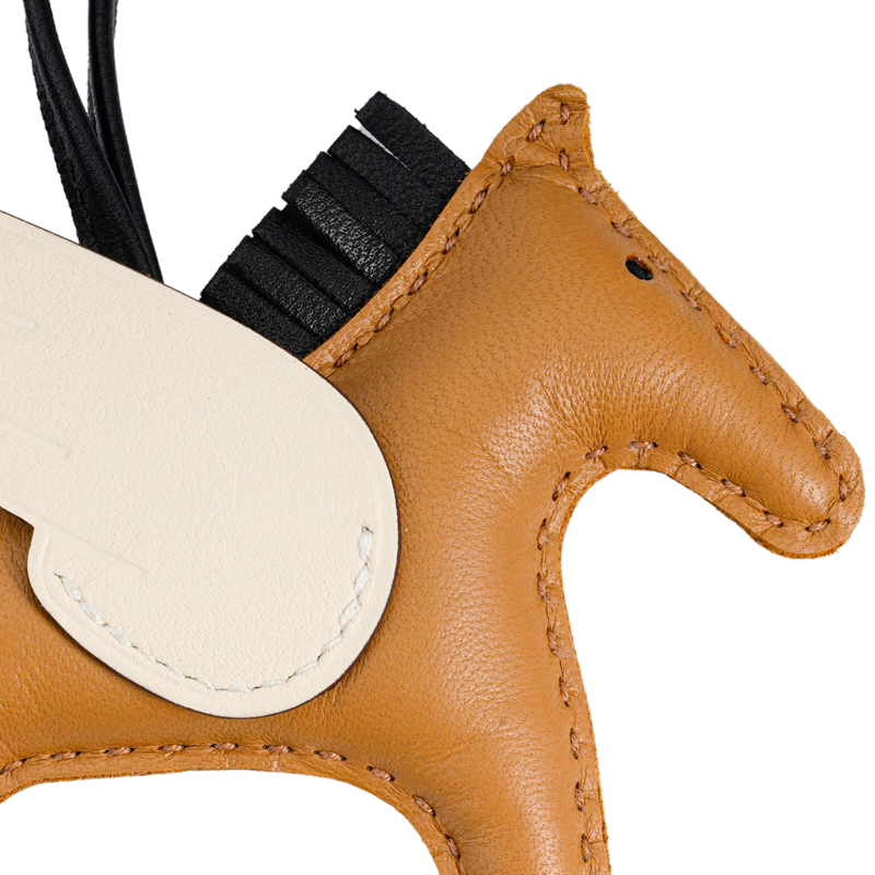 HERMES Rodeo Leather Horse Charm Brown Unisex Keychain Accessory. H083010CAAB 圖 4