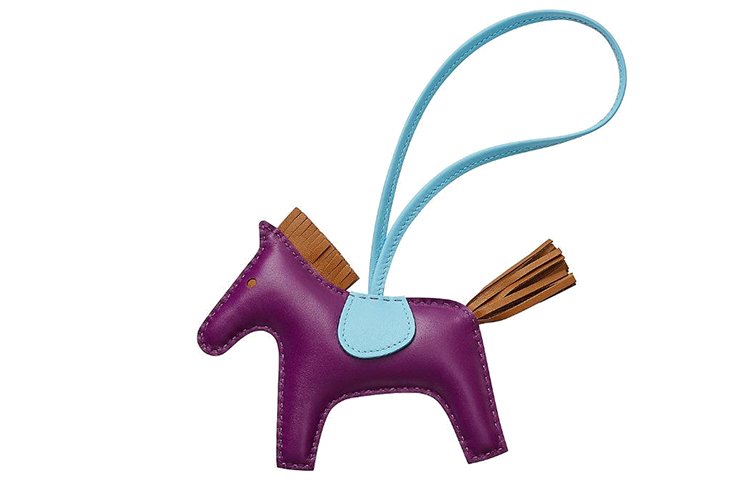 HERMES Rodeo Leather Pony Design Keychain Unisex H064929CABT