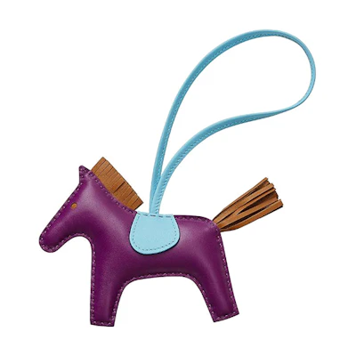 HERMES Rodeo Leather Pony Design Keychain Unisex H064929CABT