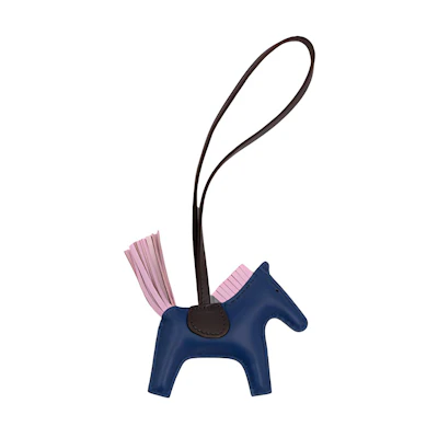 HERMES Rodeo Navy Blue Horse Charm Unisex Couple Accessory. H064929CACZ