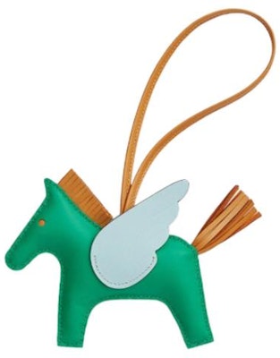 HERMES Rodeo Pegase Green Lambskin Charm - Unisex Couple's Accessory. H083011CAAB Order HERMES Rodeo Pegase Green Lambskin Charm - Unisex Couple's Accessory. H083011CAAB