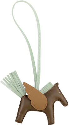 HERMES Rodeo Pegase Leather Keychain Unisex - Gray, Green, Brown. H083010CABO Lookbook HERMES Rodeo Pegase Leather Keychain Unisex - Gray, Green, Brown. H083010CABO