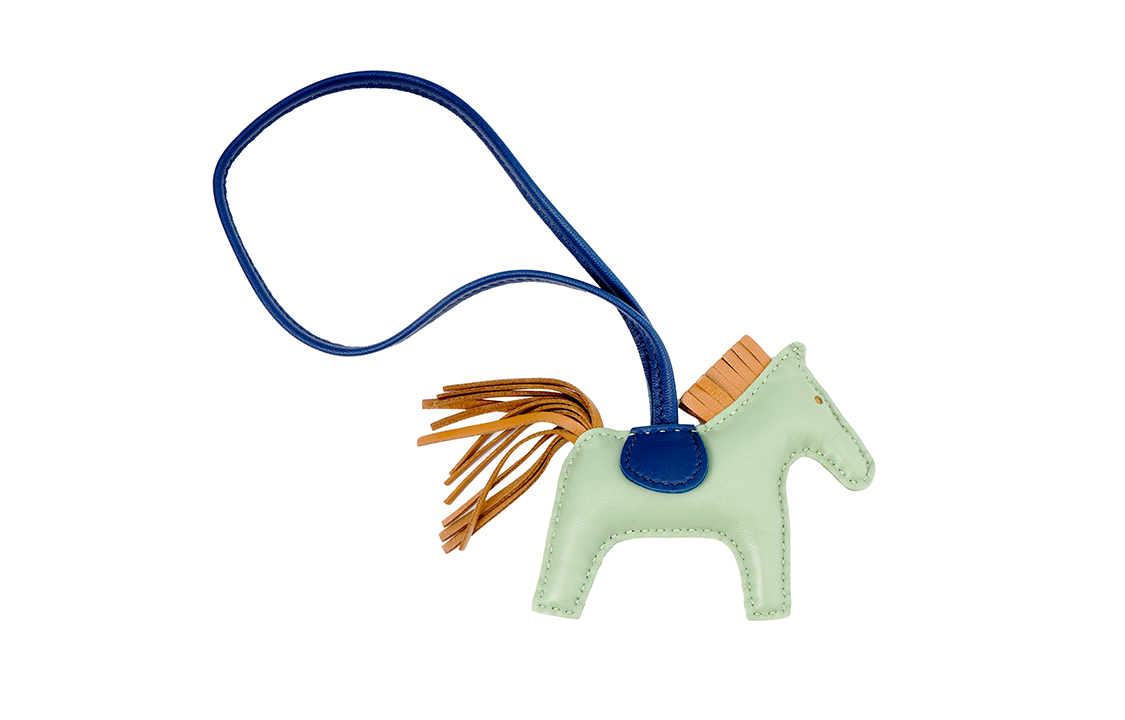 HERMES Rodeo PM Lambskin Horse Charm Keychain Unisex Couple Accessories H064929CABY 圖 3