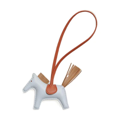 HERMES Rodeo Pony Pendant Charm Unisex Couple Style Light Blue. H064929CADH