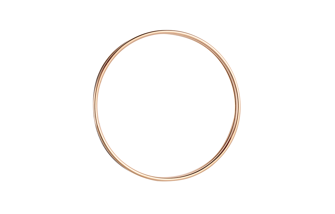 Shop HERMES Gelang Slim Rose Gold Enamel Unisex Desain Pasangan Warna Rose Gold H240001FO01