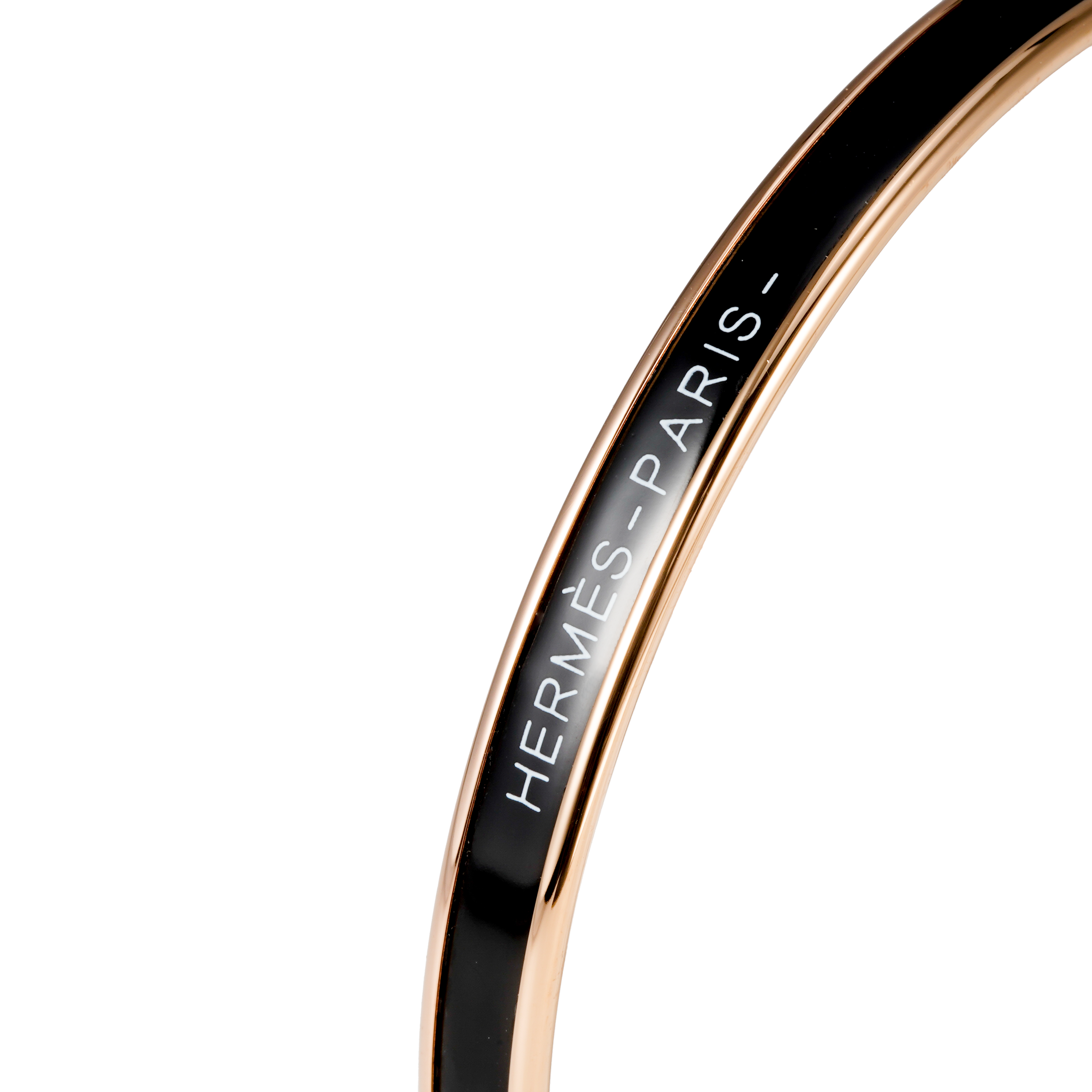 Purchase HERMES Gelang Slim Rose Gold Enamel Unisex Desain Pasangan Warna Rose Gold H240001FO01