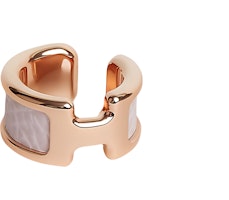 HERMES Rose Gold Minimalist Unisex Clip-On Earrings H010734CD09 HERMES Rose Gold Minimalist Unisex Clip-On Earrings H010734CD09