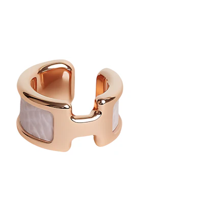 HERMES Rose Gold Minimalist Unisex Clip-On Earrings H010734CD09