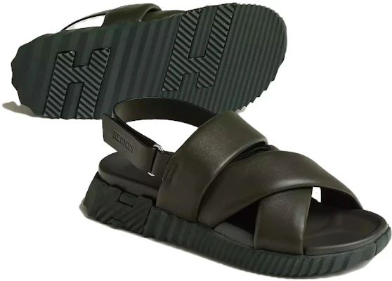 Sandali Bassi HERMES Punta Tonda ''Verde Scuro'' H232868Z-H4N Shop Sandali Bassi HERMES Punta Tonda ''Verde Scuro'' H232868Z-H4N