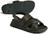 Sandal Rata HERMES Hujung Bulat 'Hijau Gelap' H232868Z-H4N
