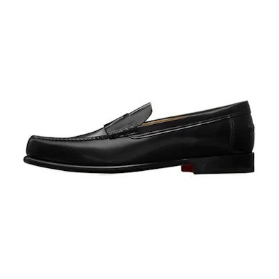 HERMES Round-Toe Loafers 'Black'