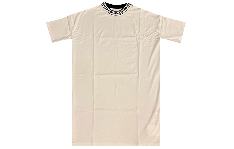 Order HERMES Round Neck Pullover Short Sleeve Dress Beige Pig Nose Design. H1H4504D290