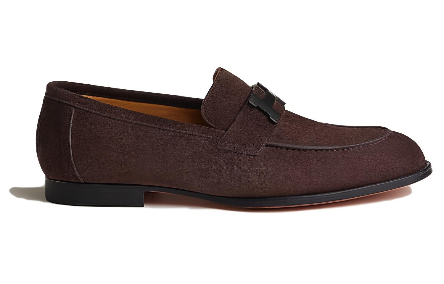 Order エルメス ラウンドトゥ スリッポン ローファー (ブラウン) H232902Z-AME