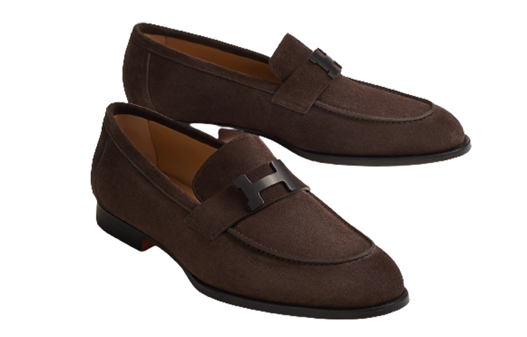 Lookbook HERMES Loafer Punta Redonda 'Marrón' Sin Cordones H232902Z-AME
