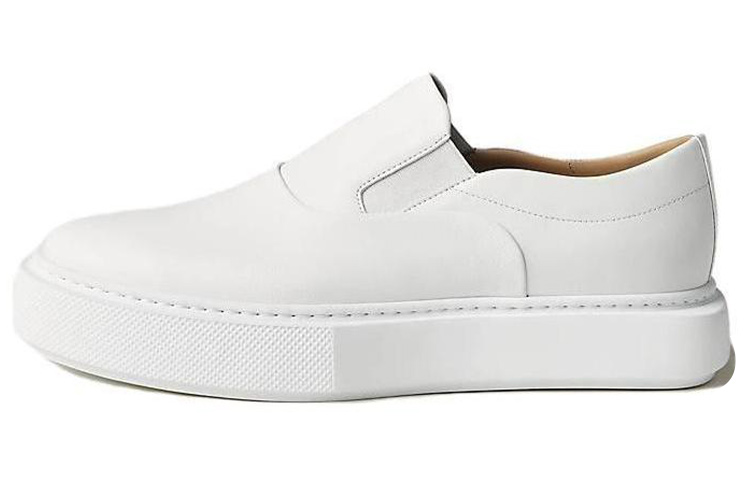 HERMES Round Toe Slip-On Loafer 'White' H232916Z-H90