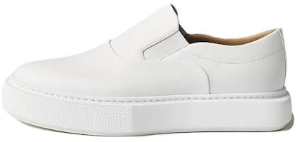 HERMES Round Toe Slip-On Loafer 'White' H232916Z-H90 HERMES Round Toe Slip-On Loafer 'White' H232916Z-H90