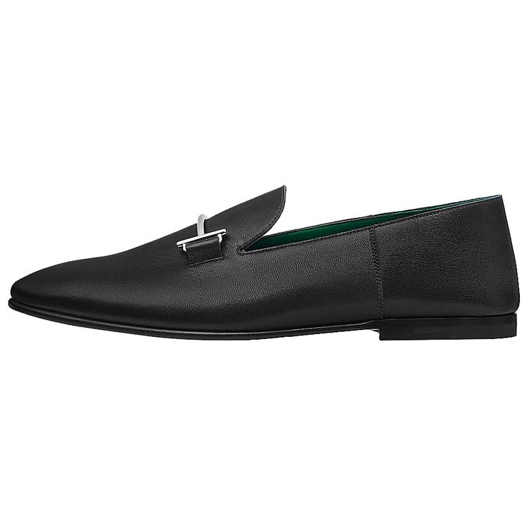 Buy HERMES Saga Loafer 'Hitam' H201422Z-A03