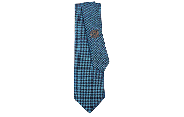 HERMES Saint-Honore Silk Tie Ocean Blue H233616T-04 圖 2