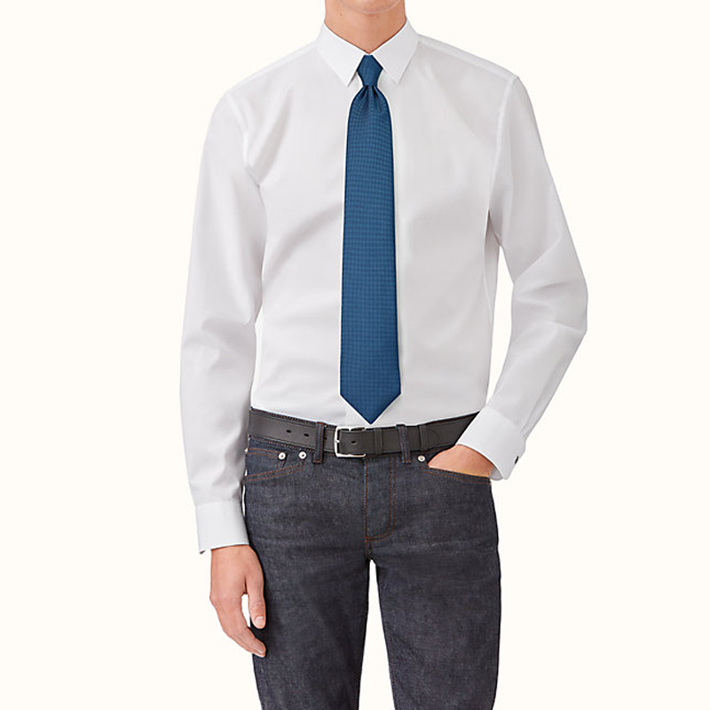 HERMES Saint-Honore Silk Tie Ocean Blue H233616T-04 圖 3